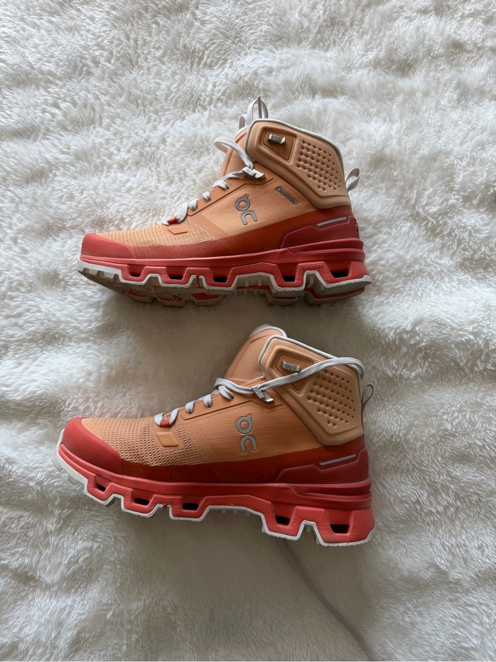On Cloudrock Waterproof Hiking Boot in Copper Flare EUC